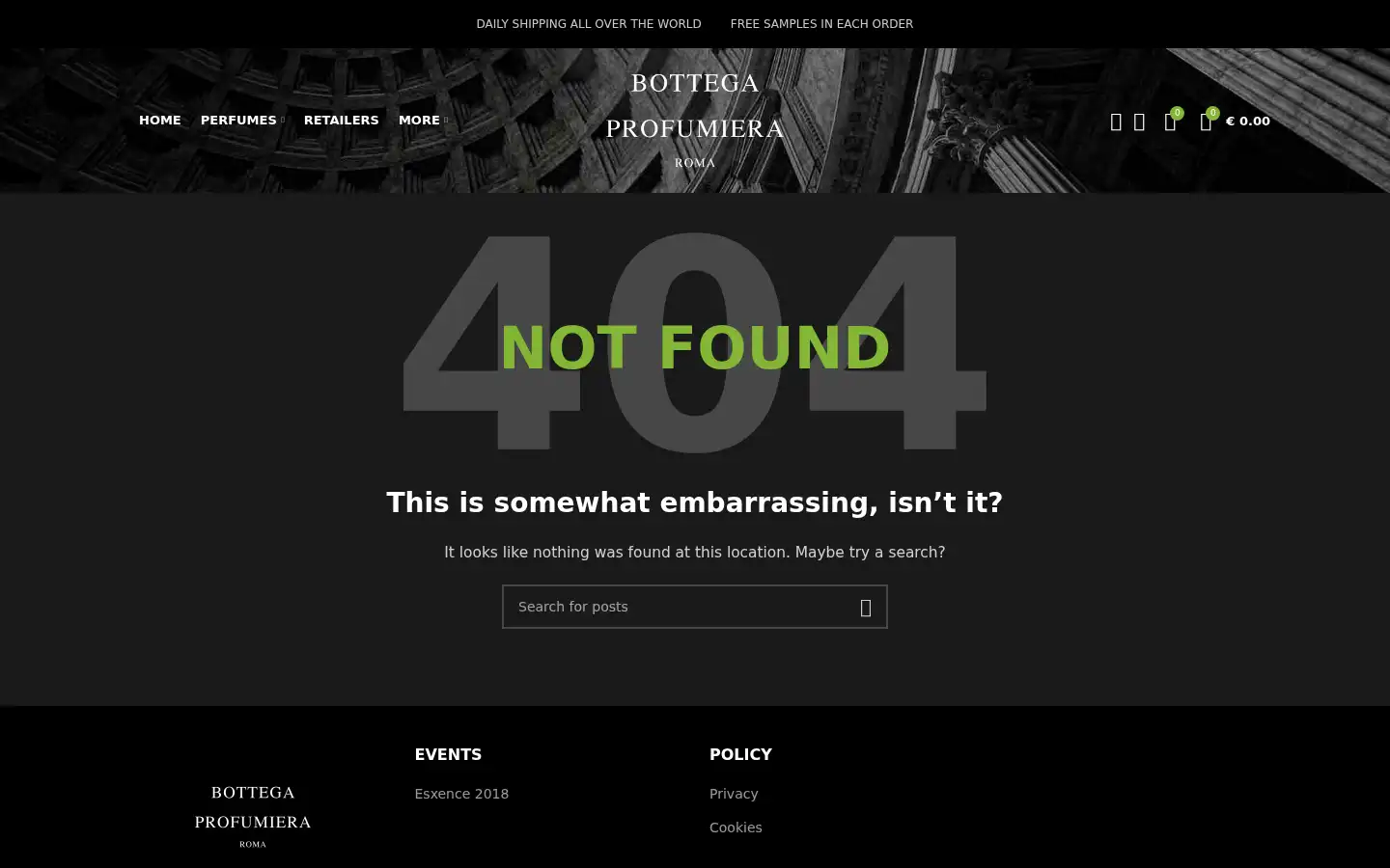 Screenshot of bottegaprofumiera.com