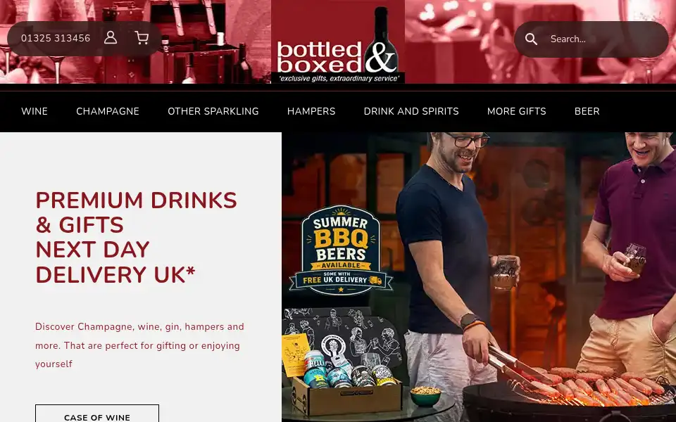 Screenshot of bottledandboxed.com