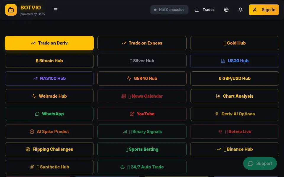 Screenshot of botvio.live