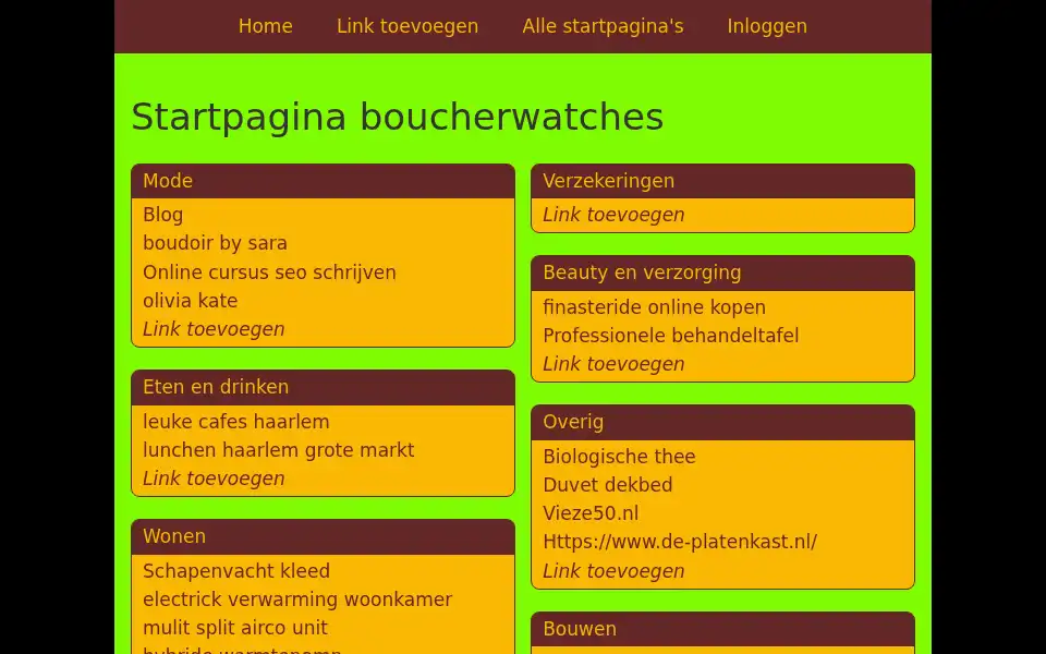 Screenshot of boucherwatches.nl