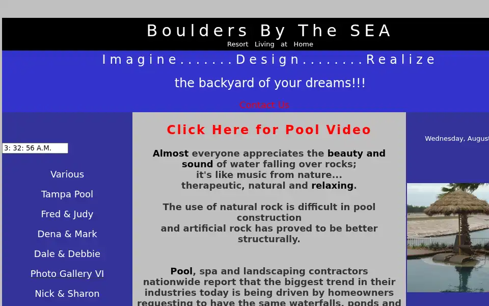 Screenshot of bouldersbythesea.com