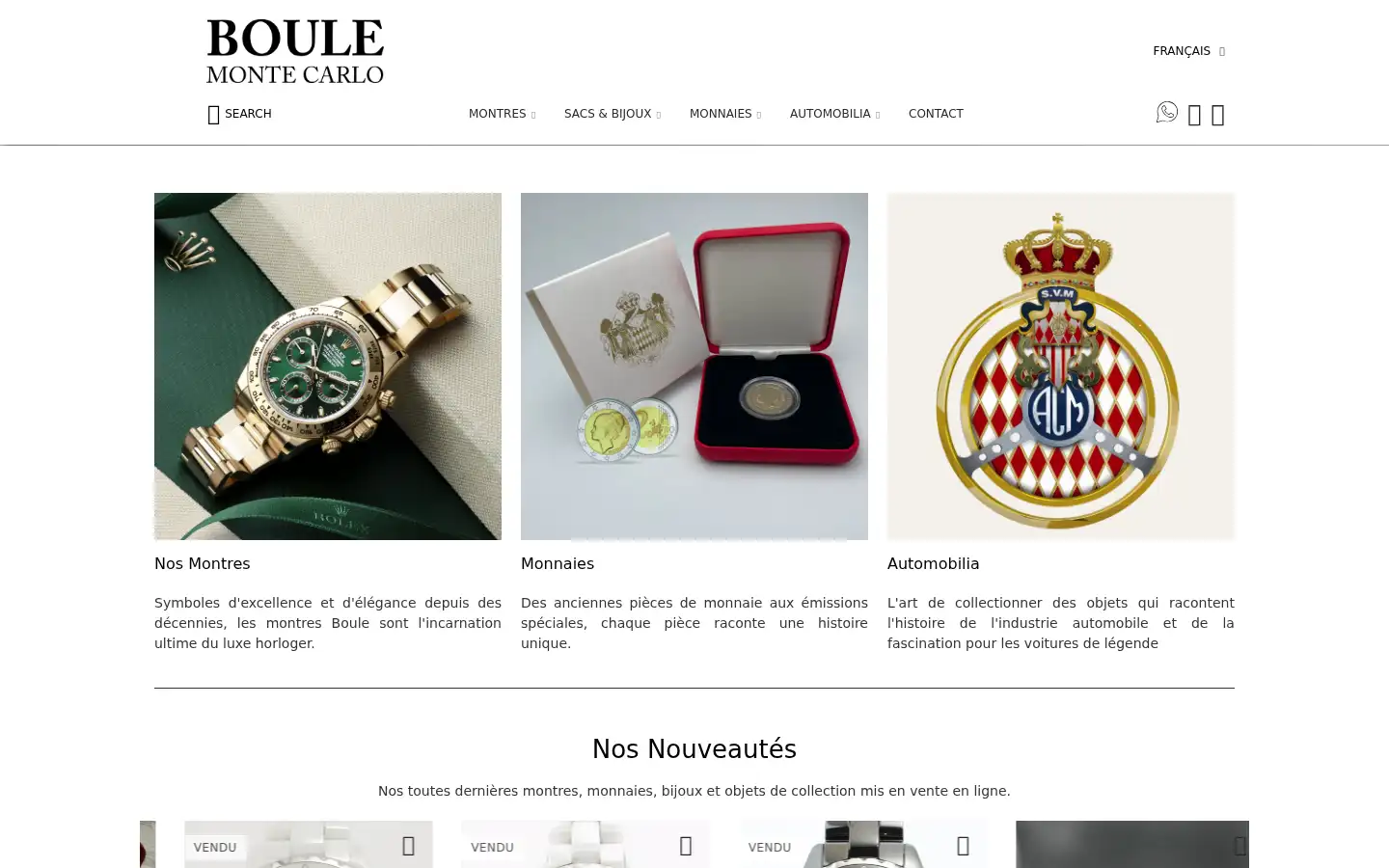 Screenshot of boule-monaco.com