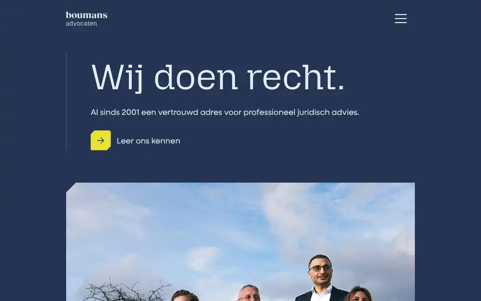 Screenshot of boumansadvocaten.nl