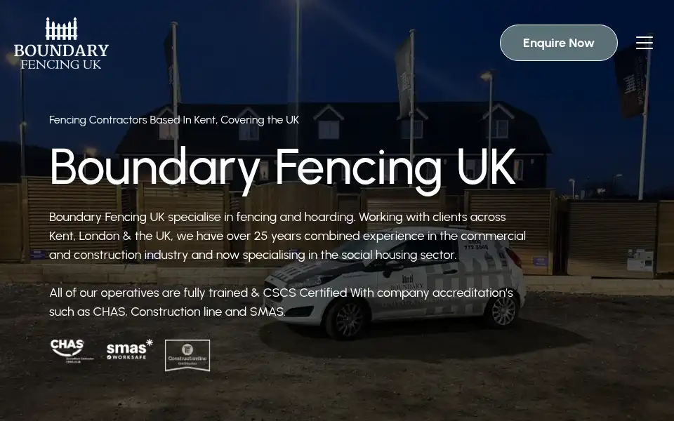 Screenshot of boundaryfencinguk.co.uk