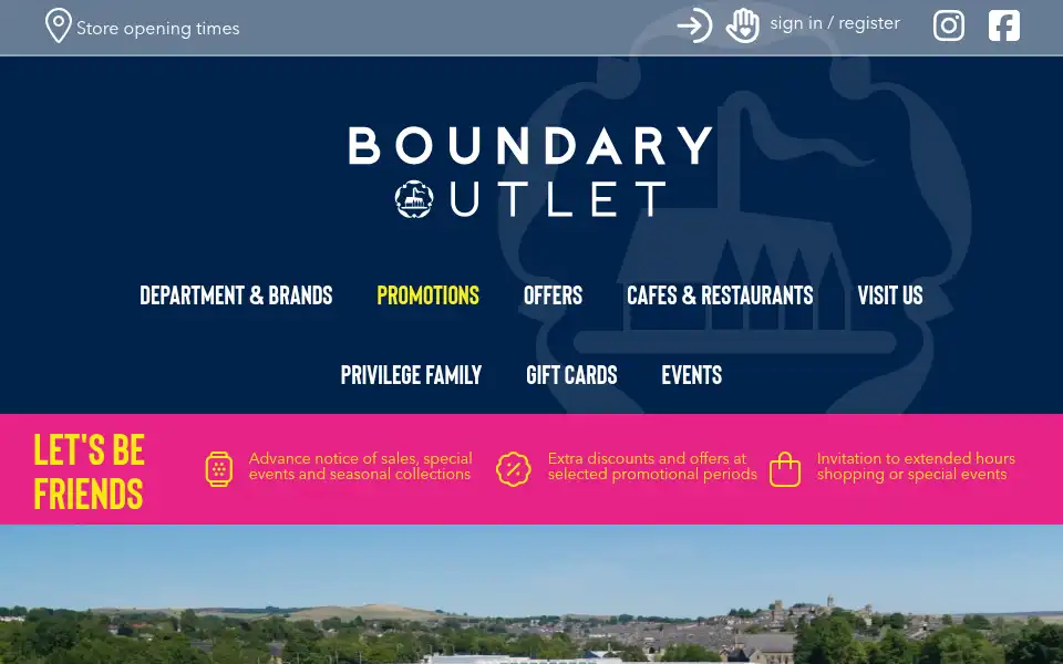 Screenshot of boundaryoutlet.com