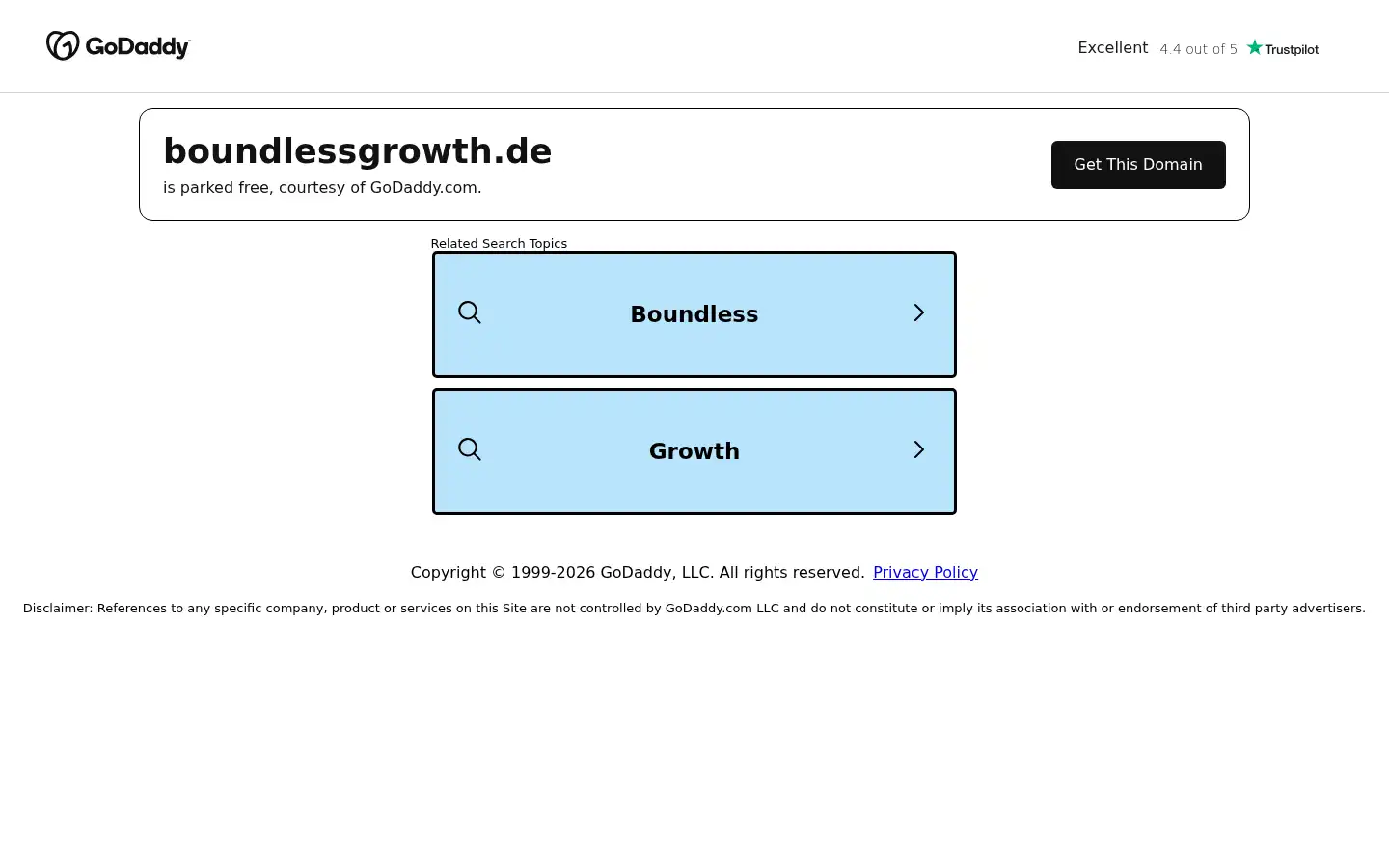 Screenshot of boundlessgrowth.de