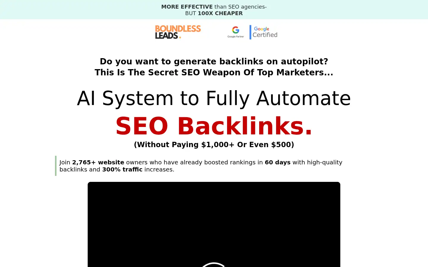 Screenshot of boundlessleads.tech