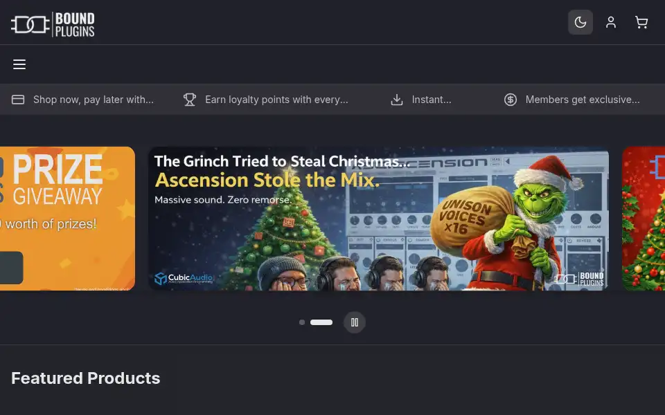 Screenshot of boundplugins.com