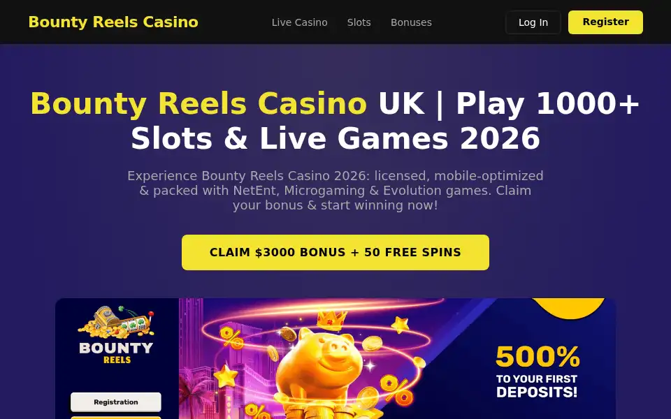 Screenshot of bounty-reels-casino.com