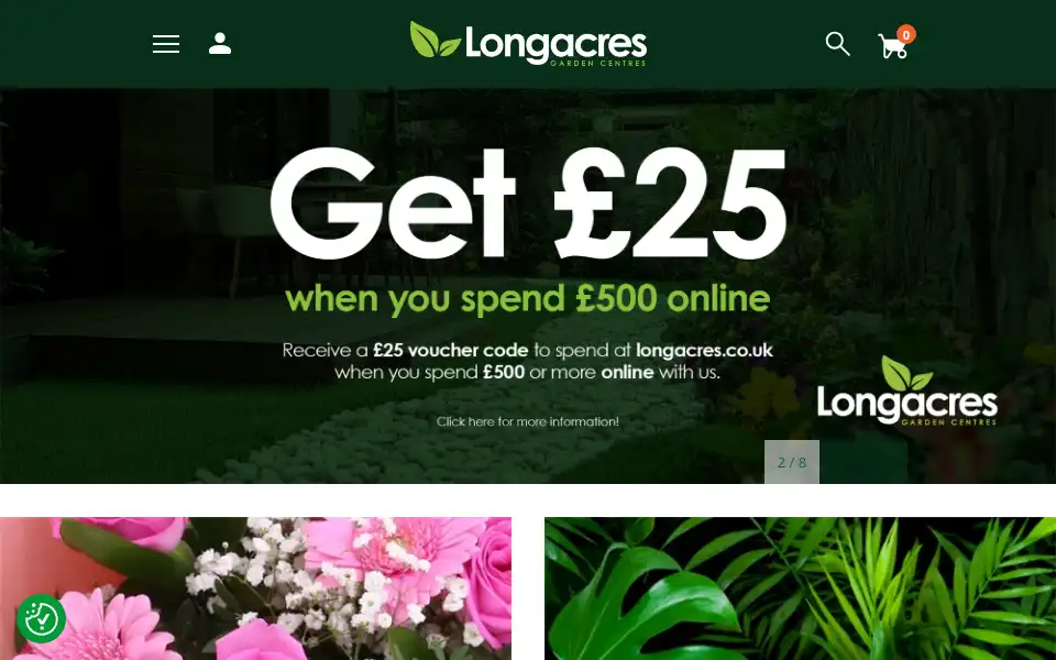 Screenshot of bournevalleygardencentre.co.uk