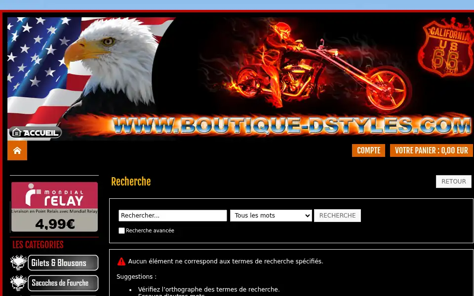 Screenshot of boutique-dstyles.com