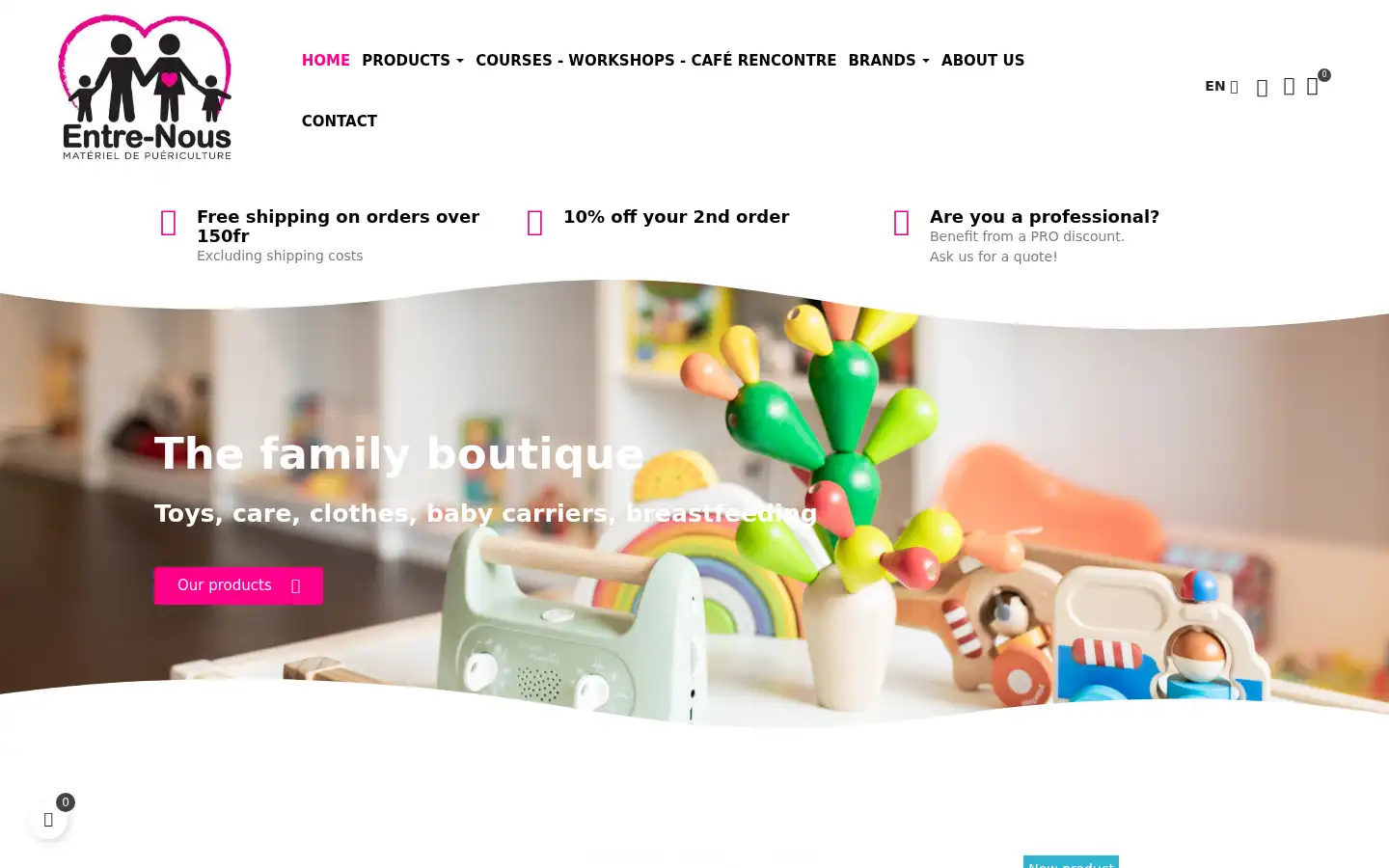 Screenshot of boutique-entre-nous.ch