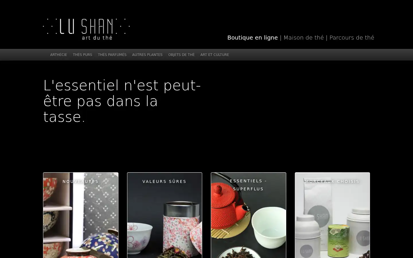Screenshot of boutique.lushan.fr