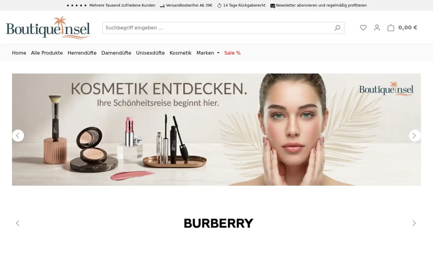 Screenshot of boutiqueinsel.de