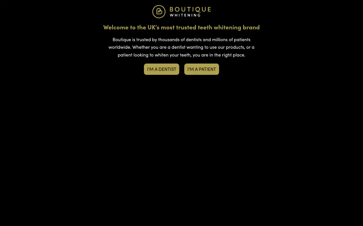 Screenshot of boutiquewhitening.com