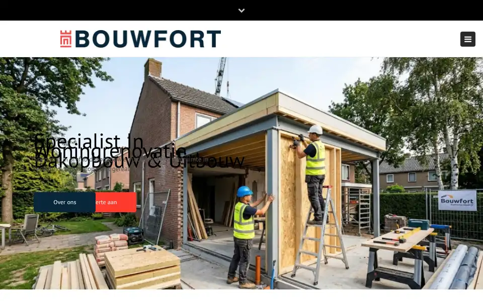 Screenshot of bouwfort.nl