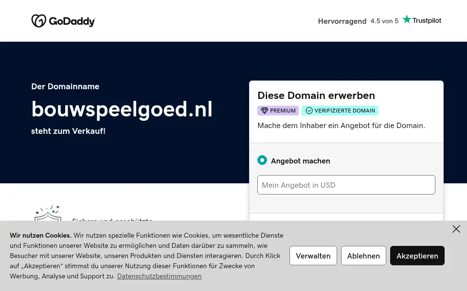 Screenshot of bouwspeelgoed.nl