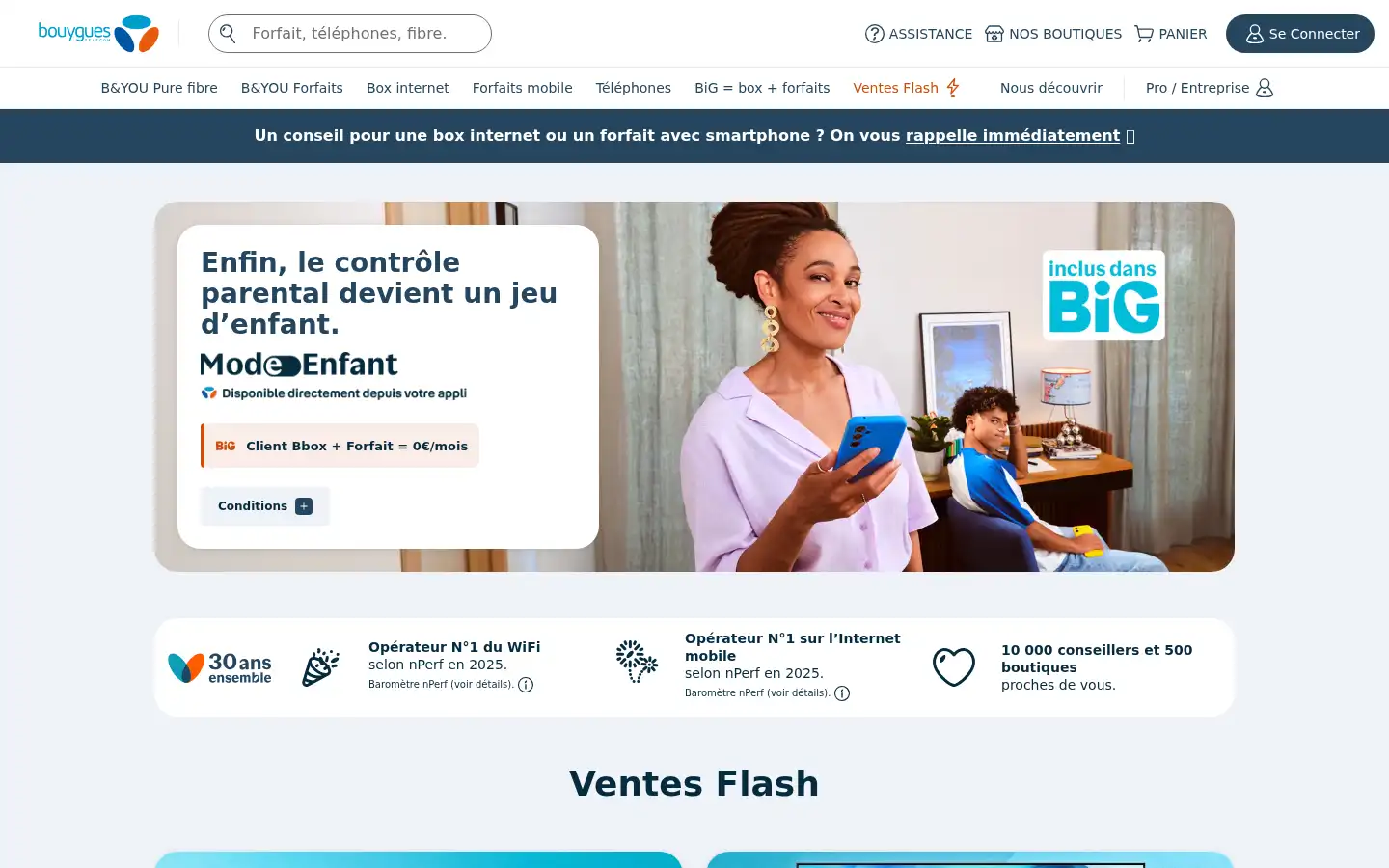 Screenshot of bouyguestelecom.fr