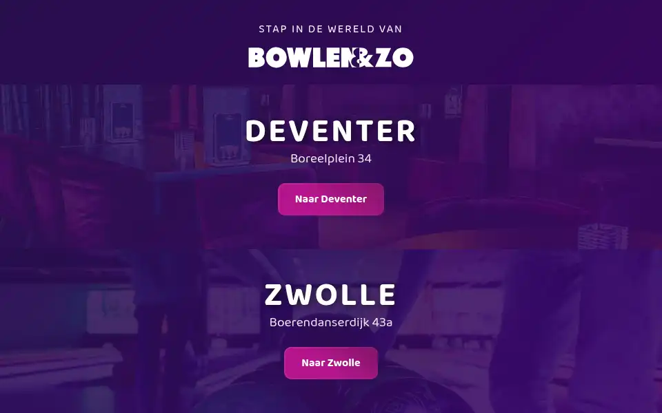 Screenshot of bowlenenzo.nl