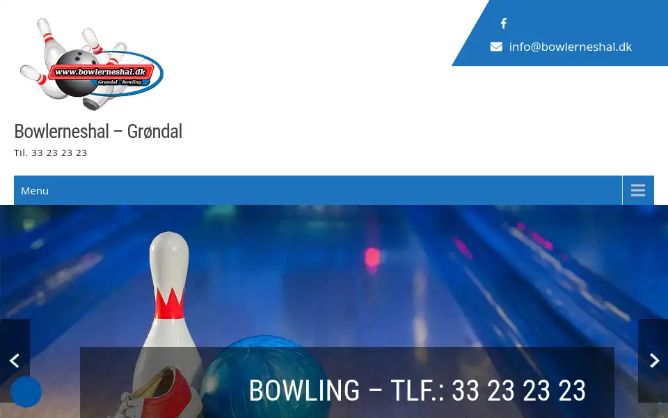 Screenshot of bowlerneshal.dk