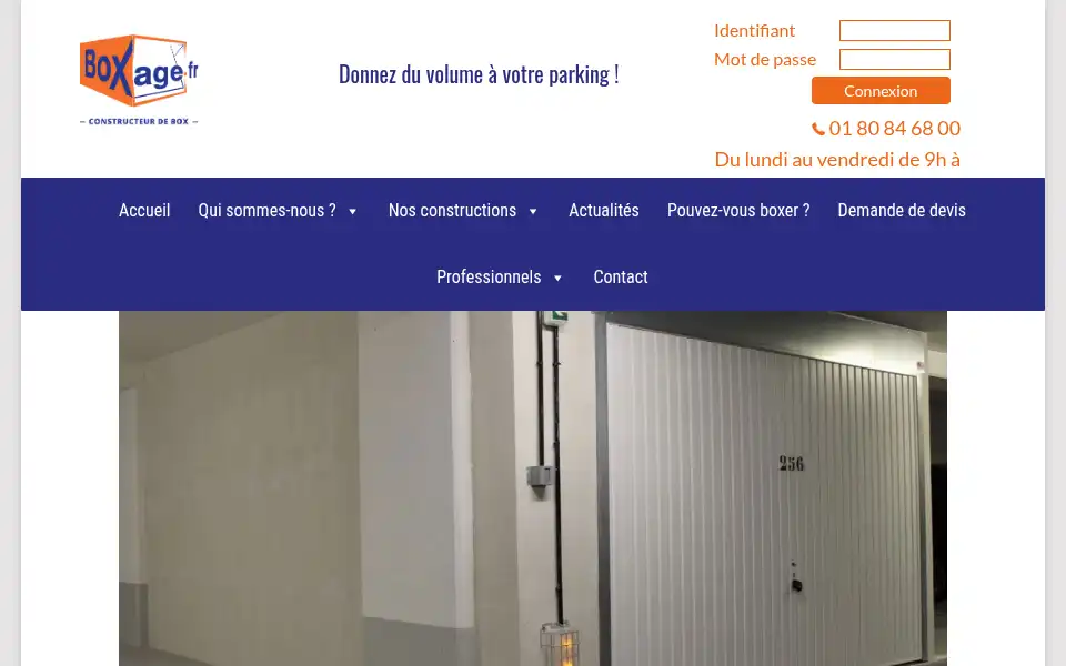 Screenshot of boxage.fr