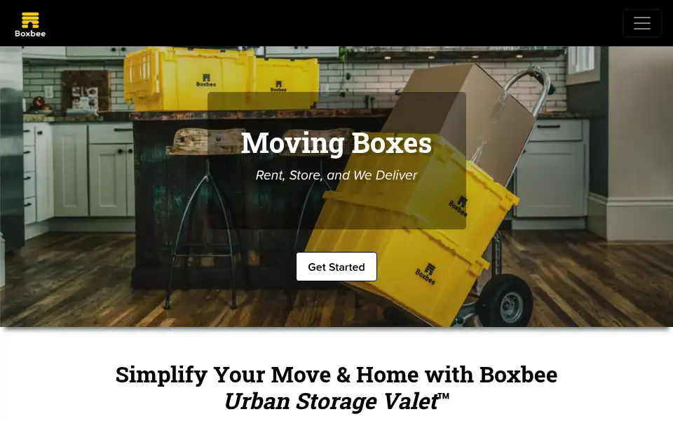 Screenshot of boxbee.com