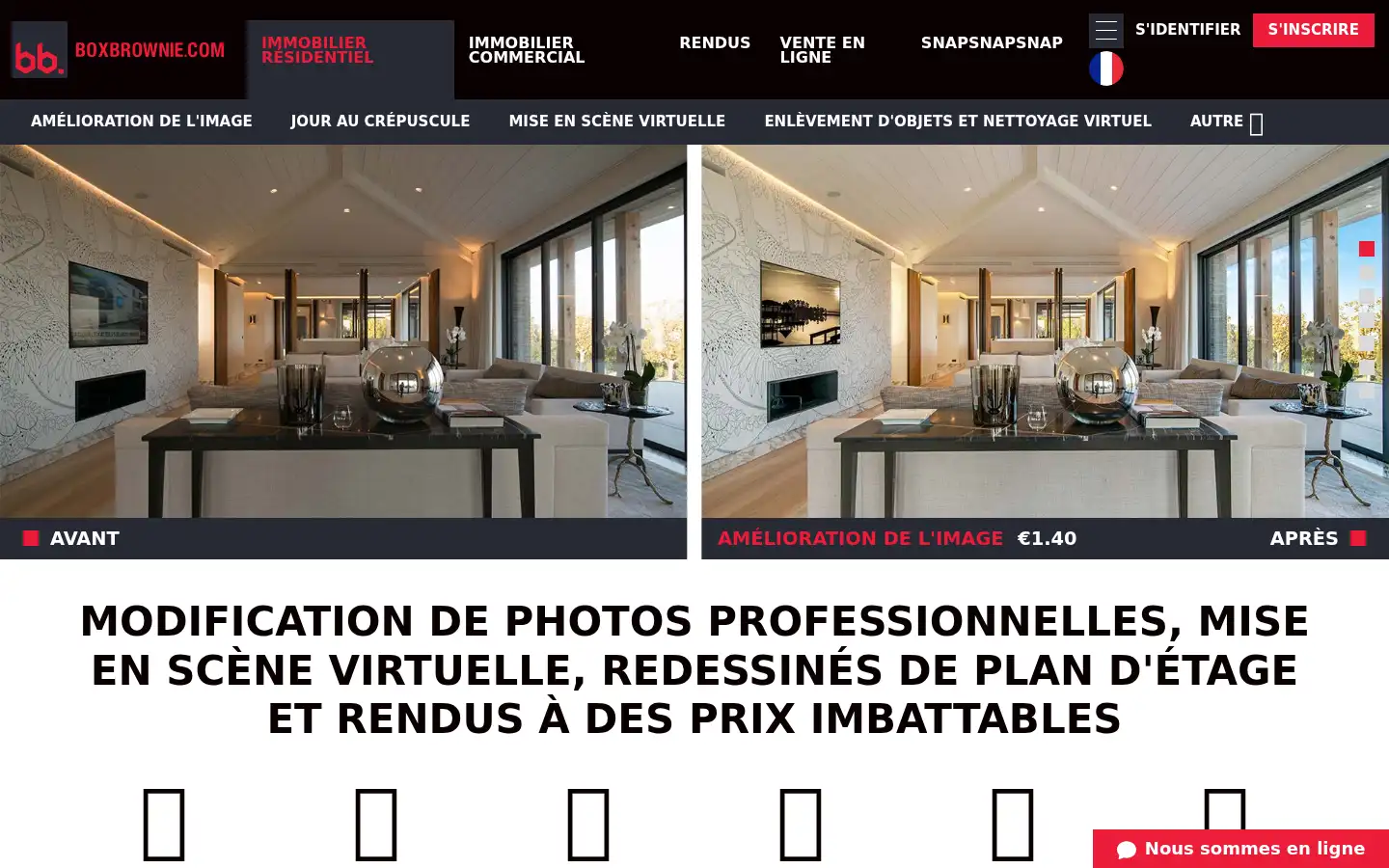 Screenshot of boxbrownie.com