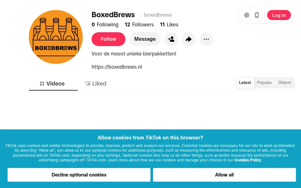 Screenshot of boxedbrews.nl