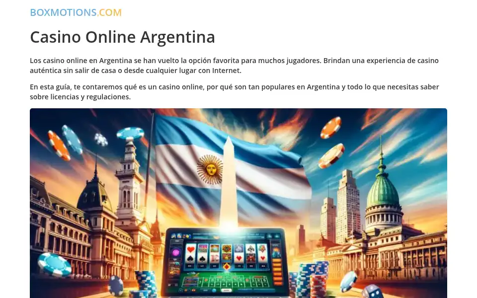 Screenshot of boxmotions.com
