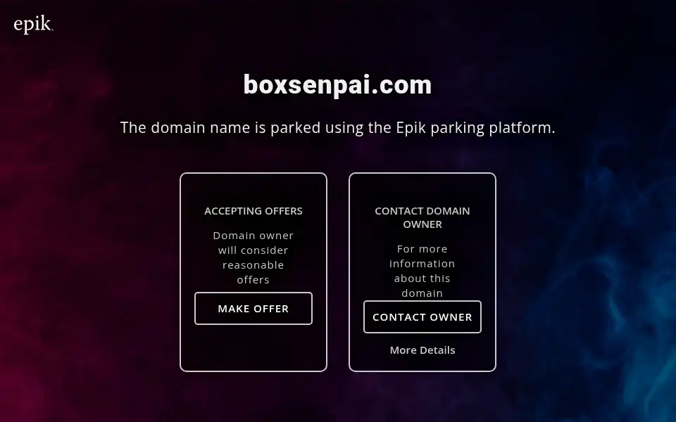 Screenshot of boxsenpai.com
