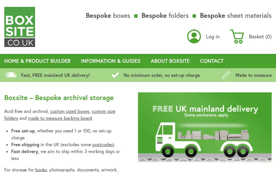 Screenshot of boxsite.co.uk