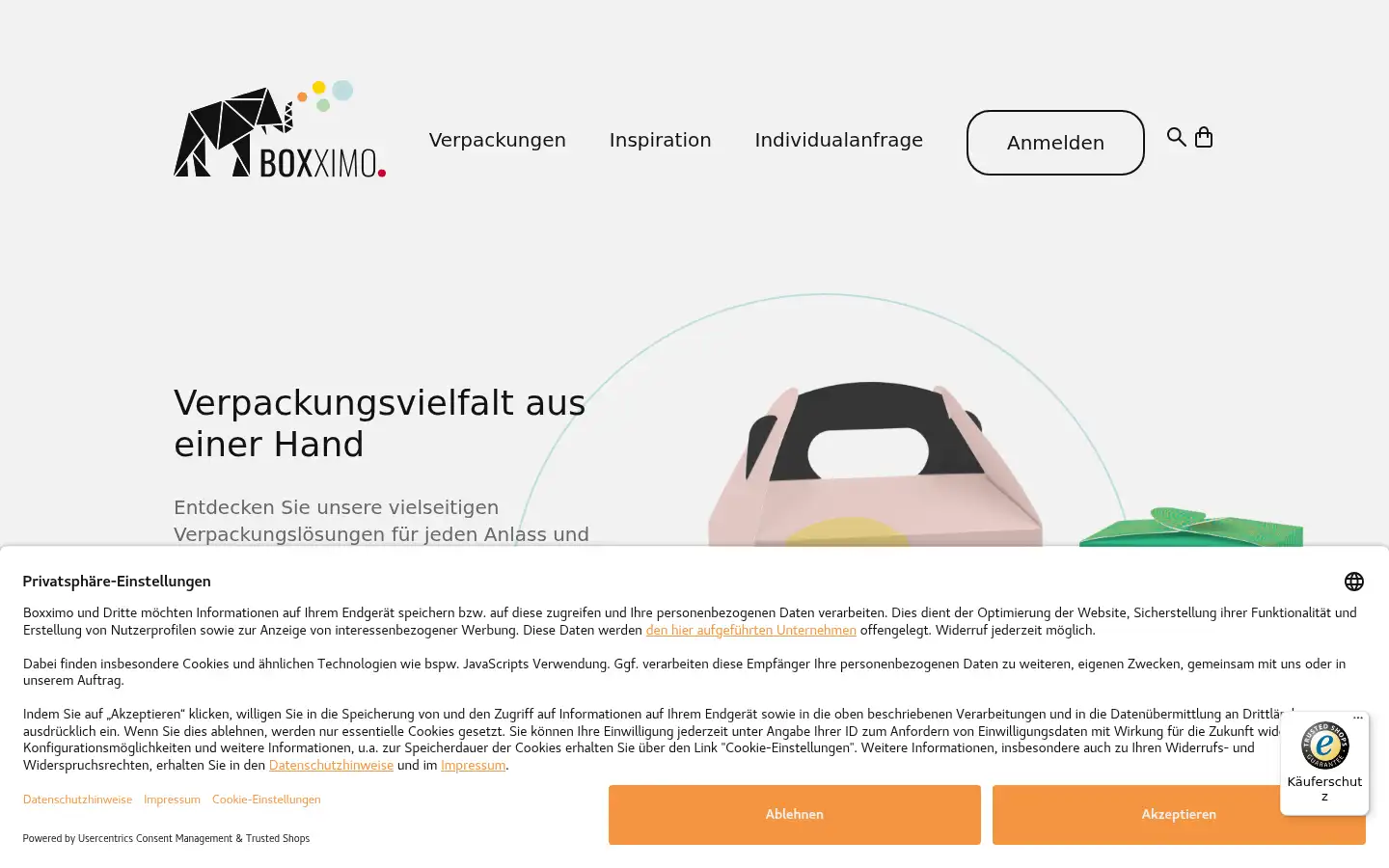 Screenshot of boxximo.de