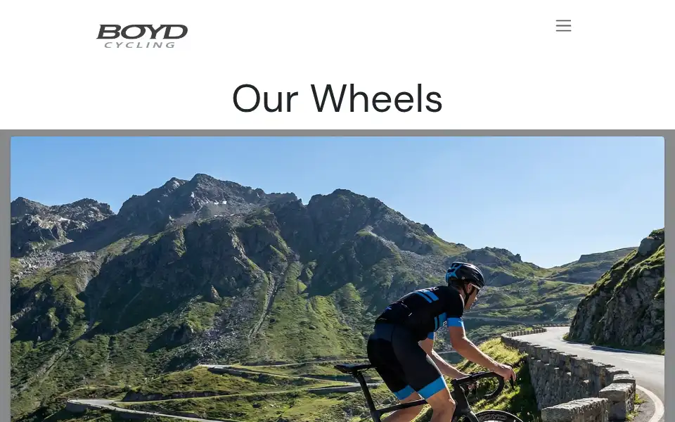 Screenshot of boydcycling.com