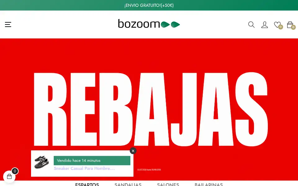 Screenshot of bozoom.es