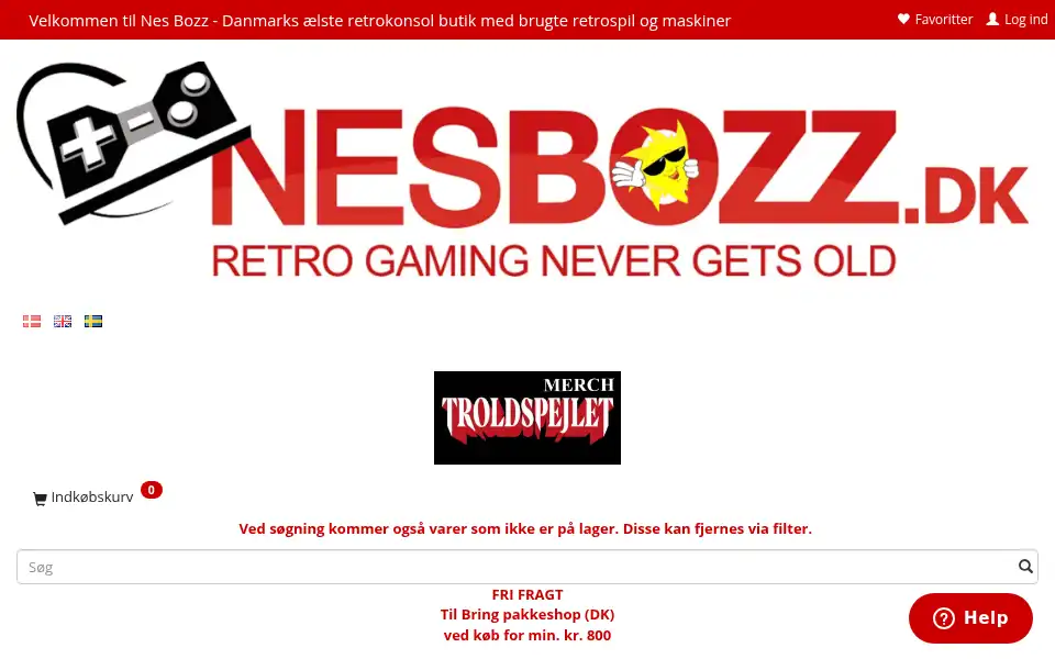 Screenshot of bozz.dk