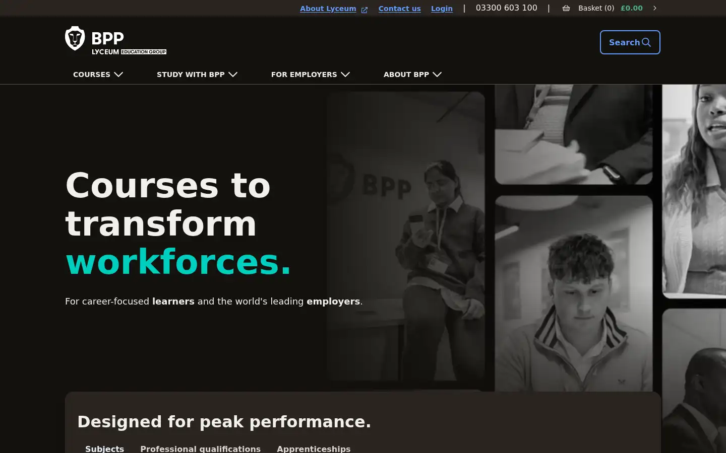 Screenshot of bpp.com