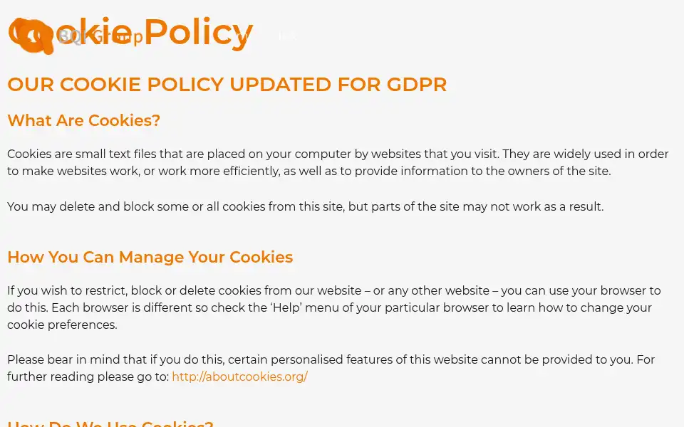 Screenshot of bqigroup.com