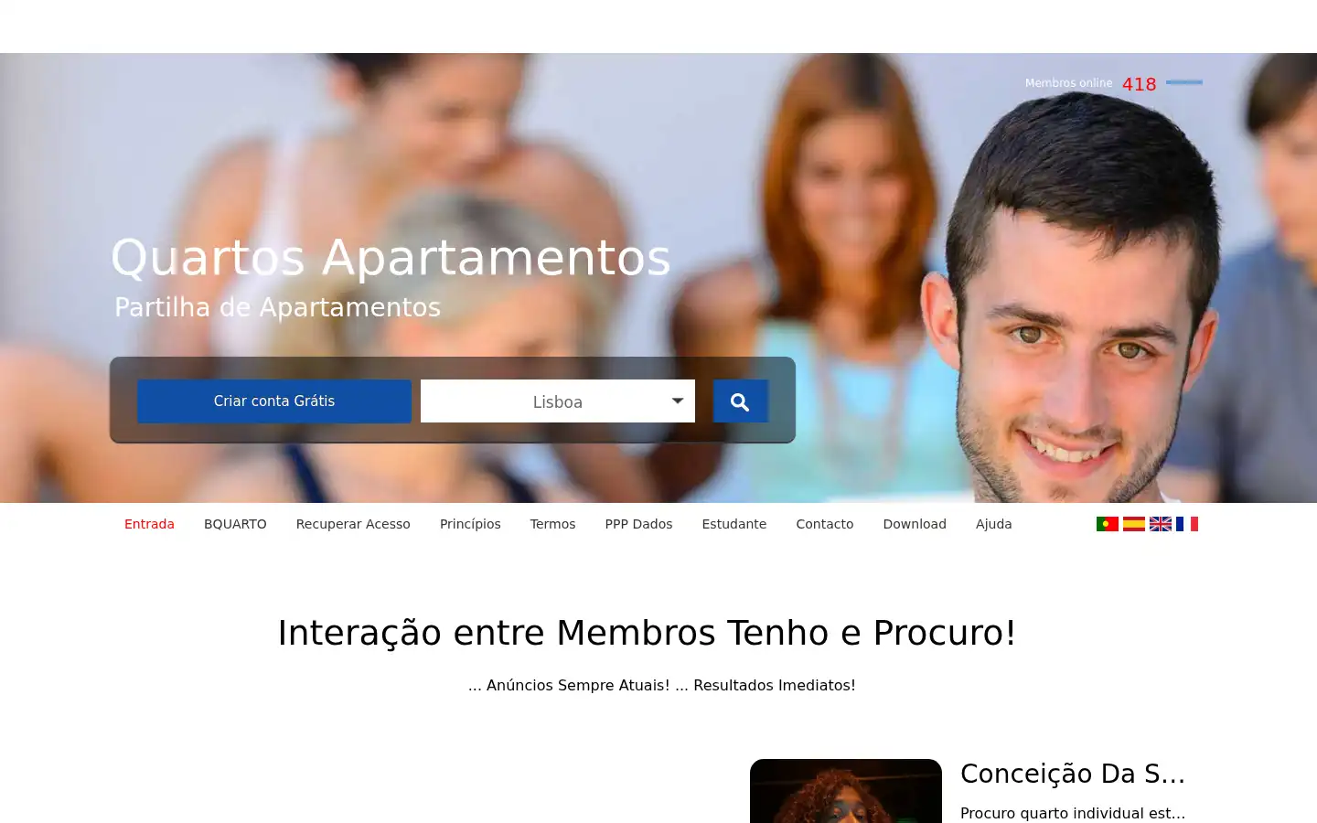 Screenshot of bquarto.pt