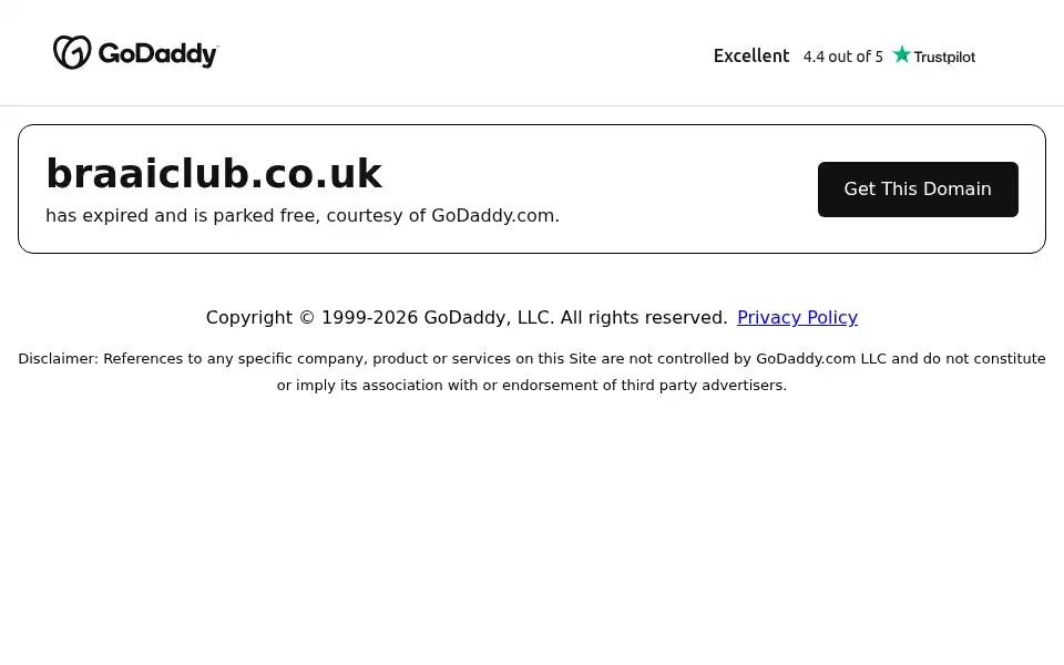 Screenshot of braaiclub.co.uk