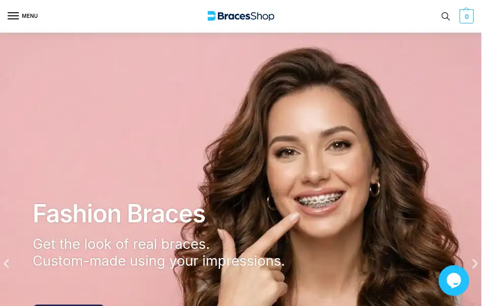 Screenshot of bracesshop.com
