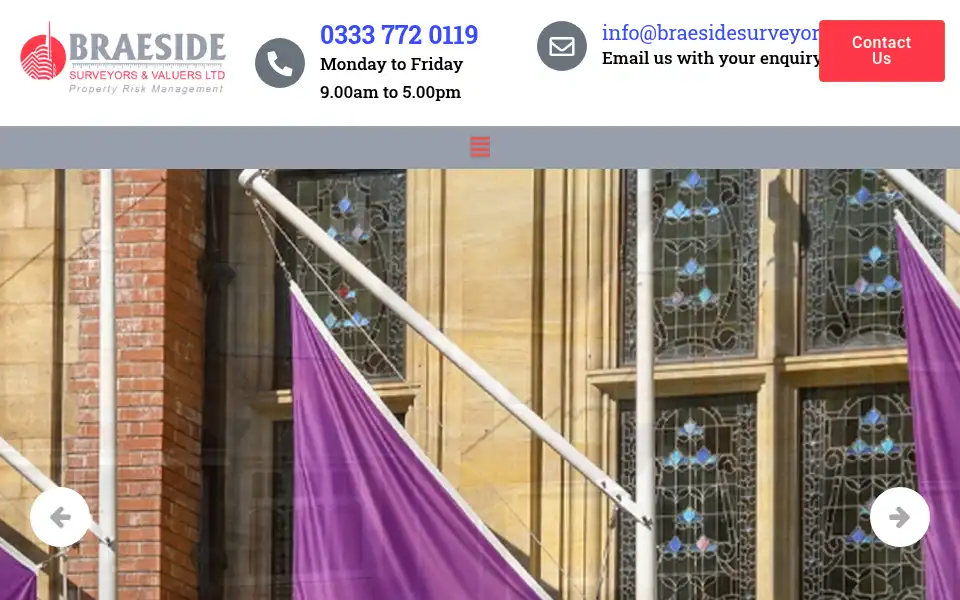 Screenshot of braesidesurveyors.com