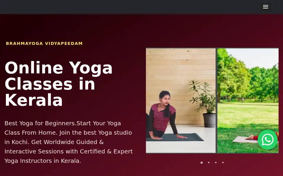 Screenshot of brahmayogavidyapeedam.com