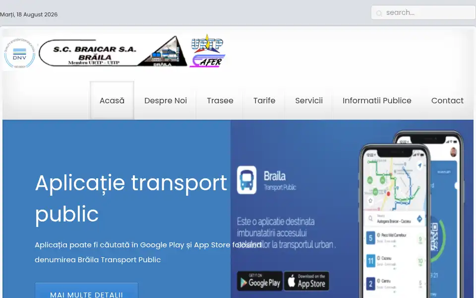 Screenshot of braicar.ro