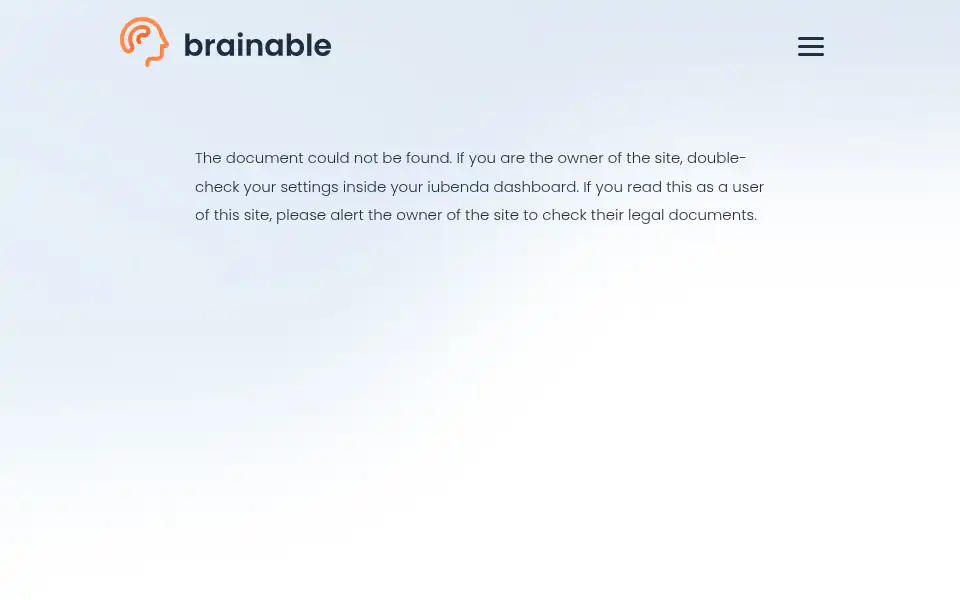 Screenshot of brainable.com