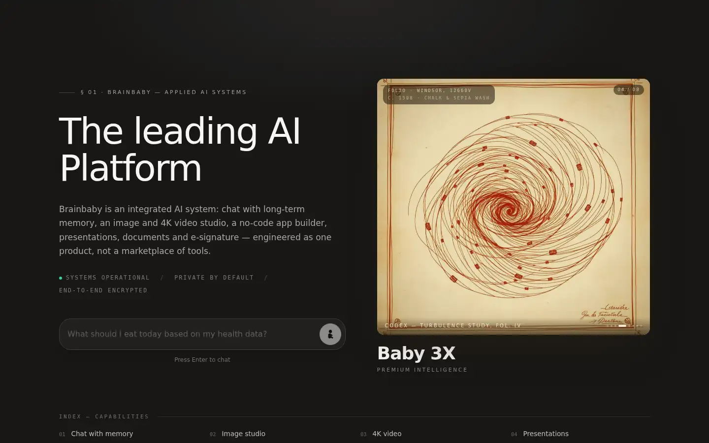 Screenshot of brainbaby.ai