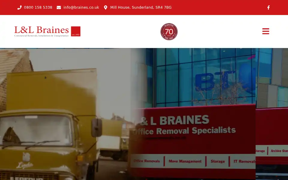 Screenshot of braines.co.uk