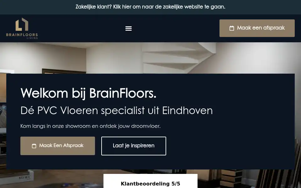 Screenshot of brainfloors.nl