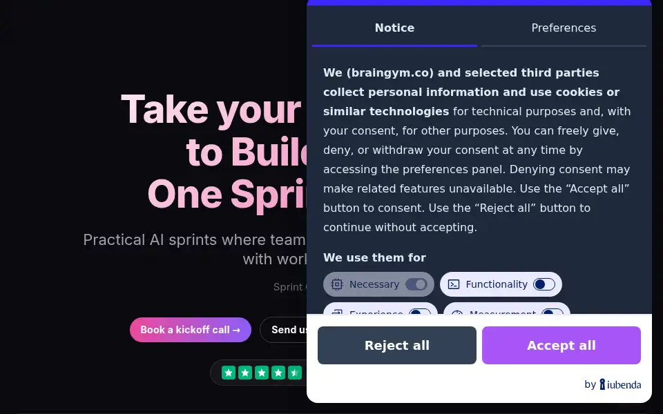 Screenshot of braingym.co