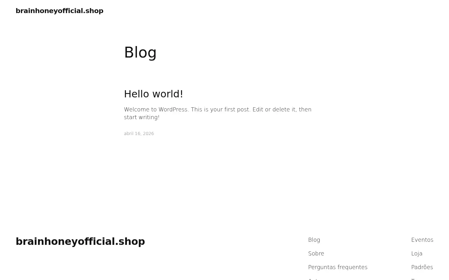 Screenshot of brainhoneyofficial.shop
