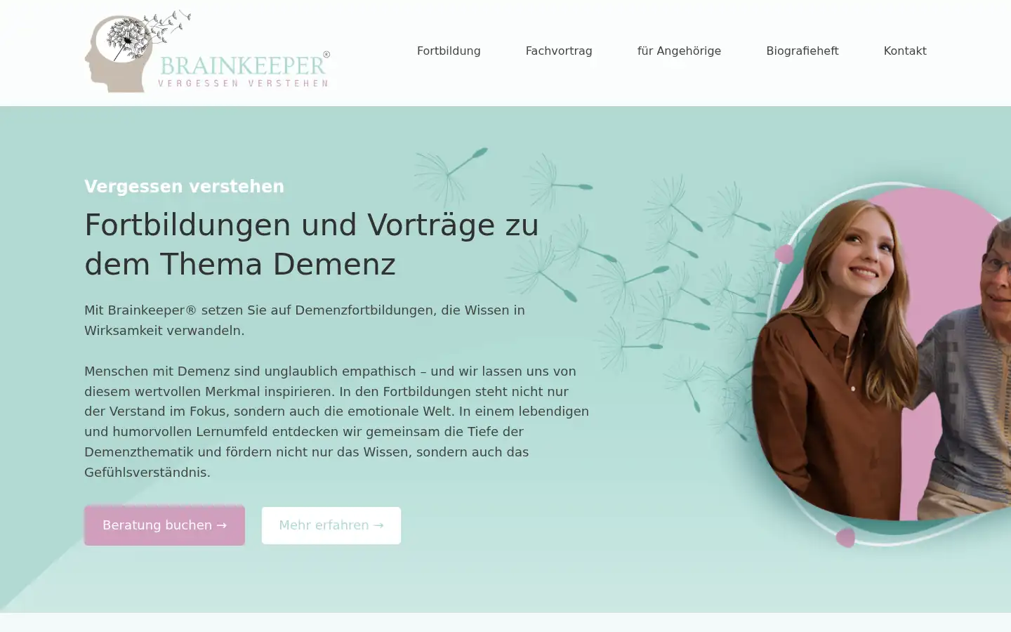 Screenshot of brainkeeper.de